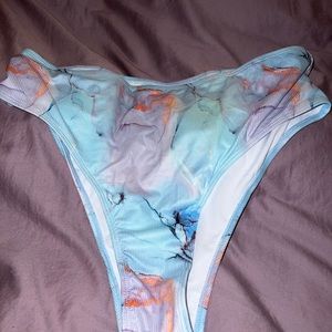 Blue bikini bottoms